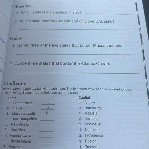 Daily geography, practice learning book common core grade 3 - Picture 3 of 4